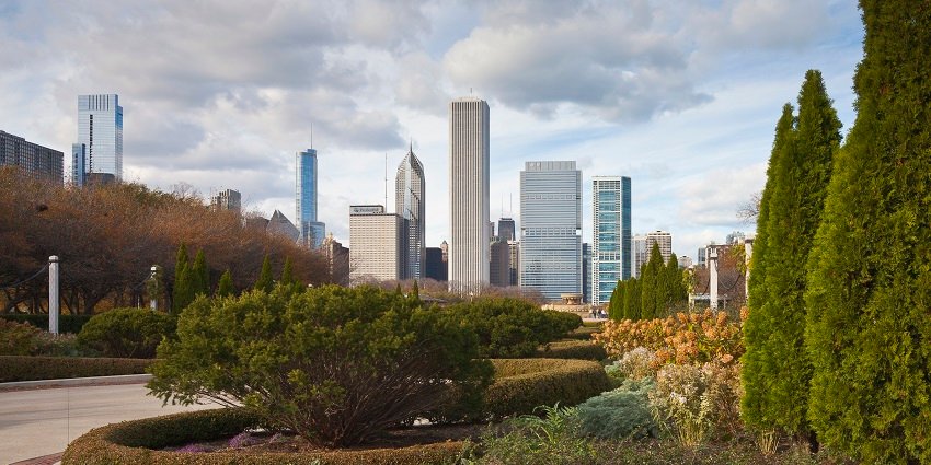 Which Chicago bridge is most commonly featured in social media posts by travelers?